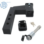 Adjustable Trailer Hitch Adapter 2 Inch Receiver 6 Inch Rise/Drop 10000LB