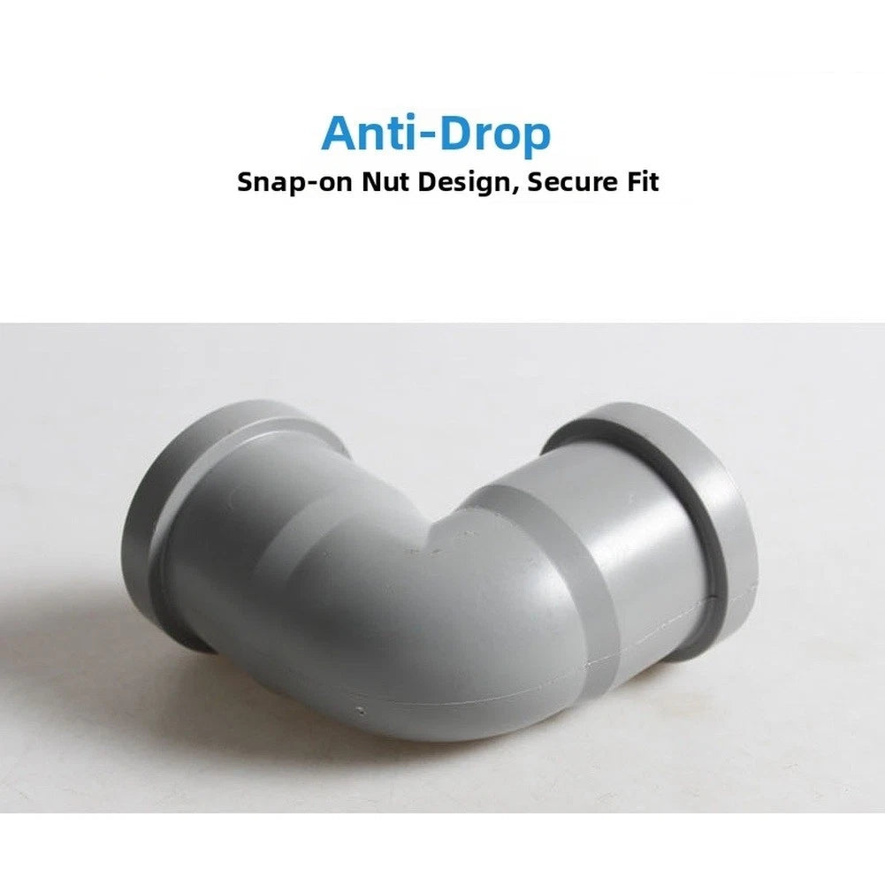 50mm Drainage Pipe Elbow 90deg Bend Push Fit Tool Installation