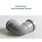 50mm Drainage Pipe Elbow 90deg Bend Push Fit Tool Installation