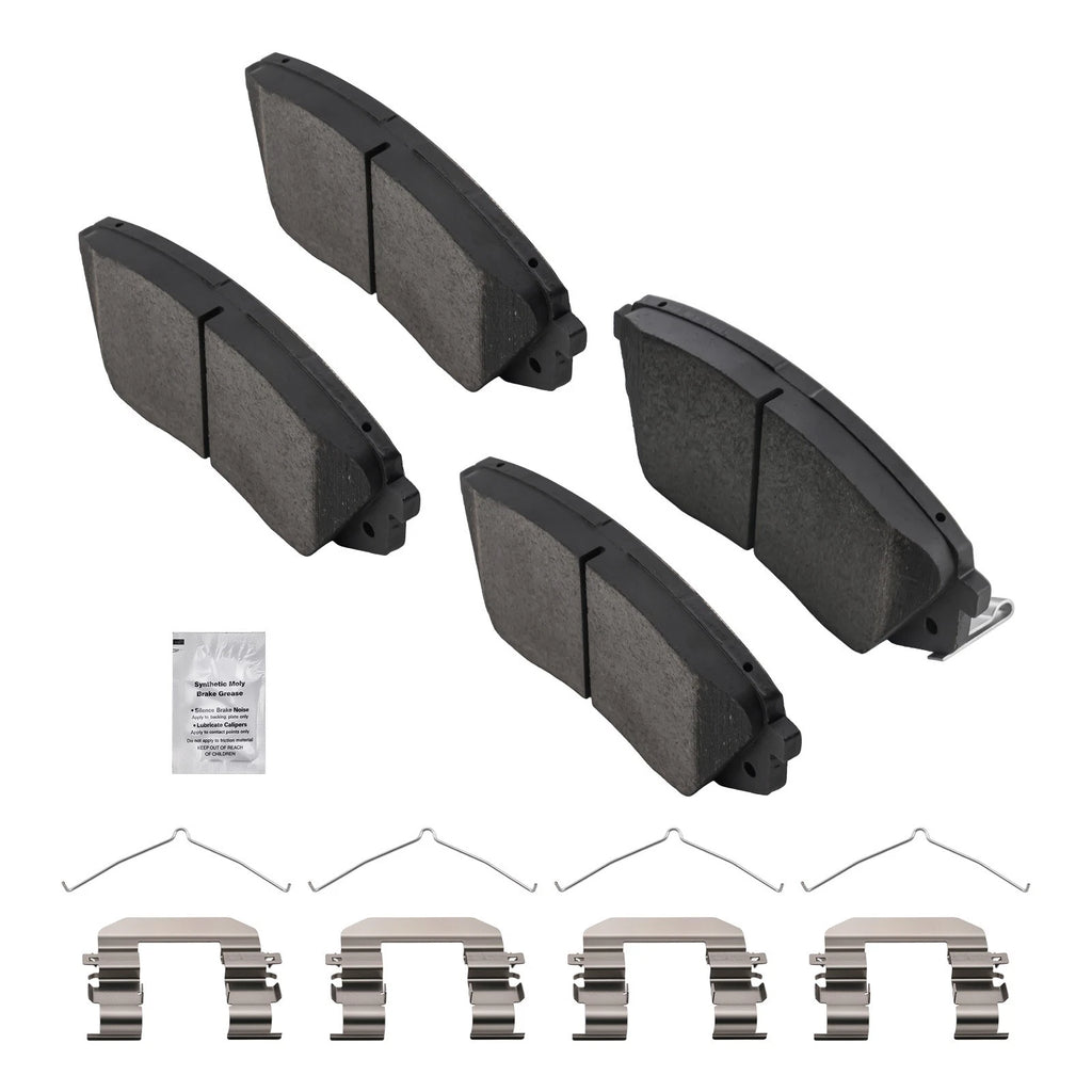 Set of 4 Front Ceramic Brake Pads for Hyundai Sonata (2015–2019) Kia Optima (2016–2020)