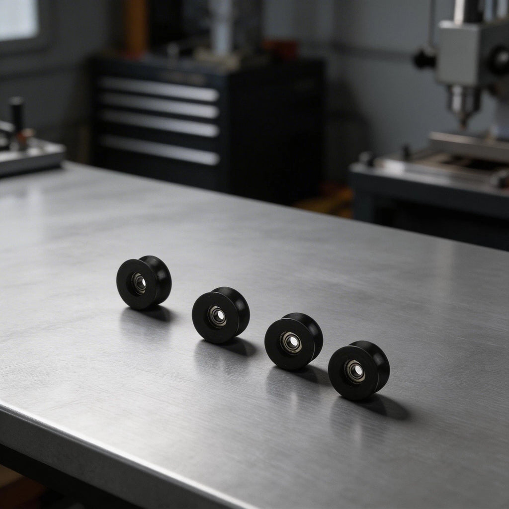 Set of 4 U Groove Pulleys with Ball Bearings for Enhanced Project Flexibility