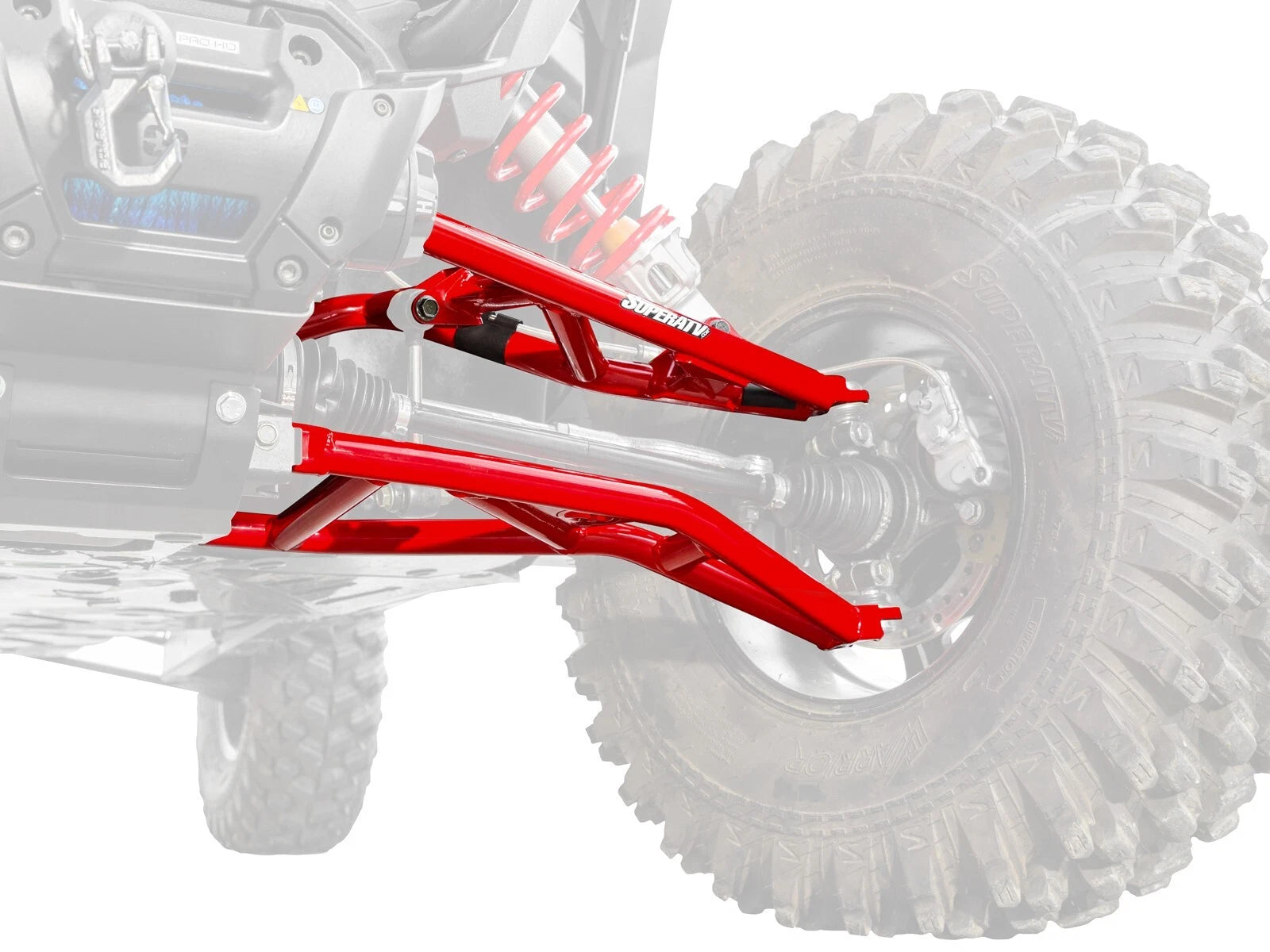 Non-Adjustable A-Arms for Polaris RZR XP (2014–2023) - Red