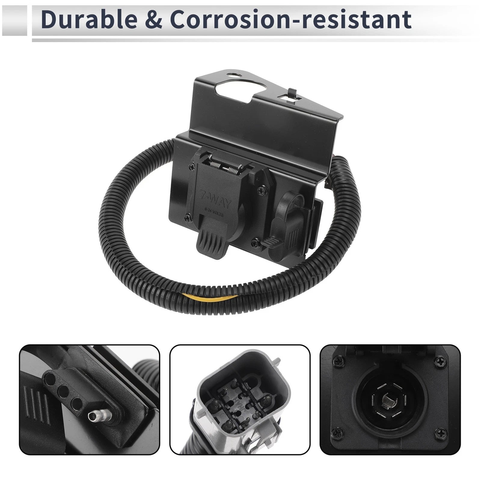 4 Pins 7 Pins Trailer Wiring Connector Cord for Ford F-250 Super Duty (1999–2001)