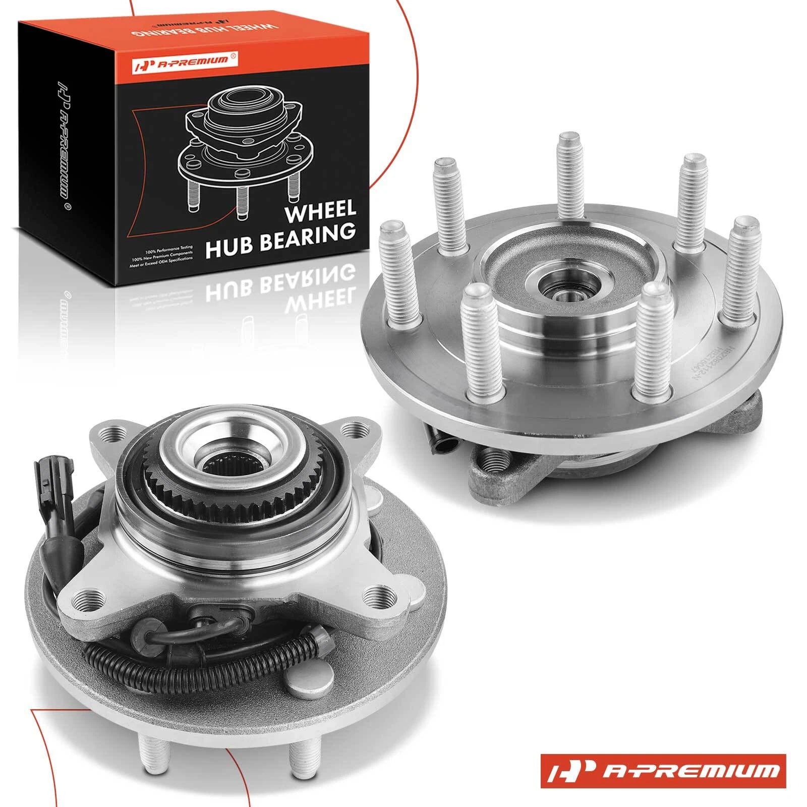 2X Front Side Wheel Hub & Bearing Assembly for Ford F-150 (2004–2005)