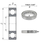 Deep Groove Ball Bearing 6015ZZ for Scooter Skateboard Wheel (P6, 75x115x20mm)