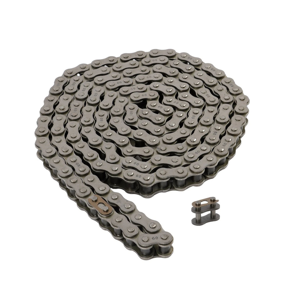 10 Feet Heavy Duty Roller Chain #60 with 2 Connecting Links for Universal Use