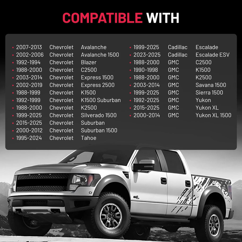 2" 6-Lug Wheel Spacers Hubcentric for Chevy Silverado GMC (2007-2024)