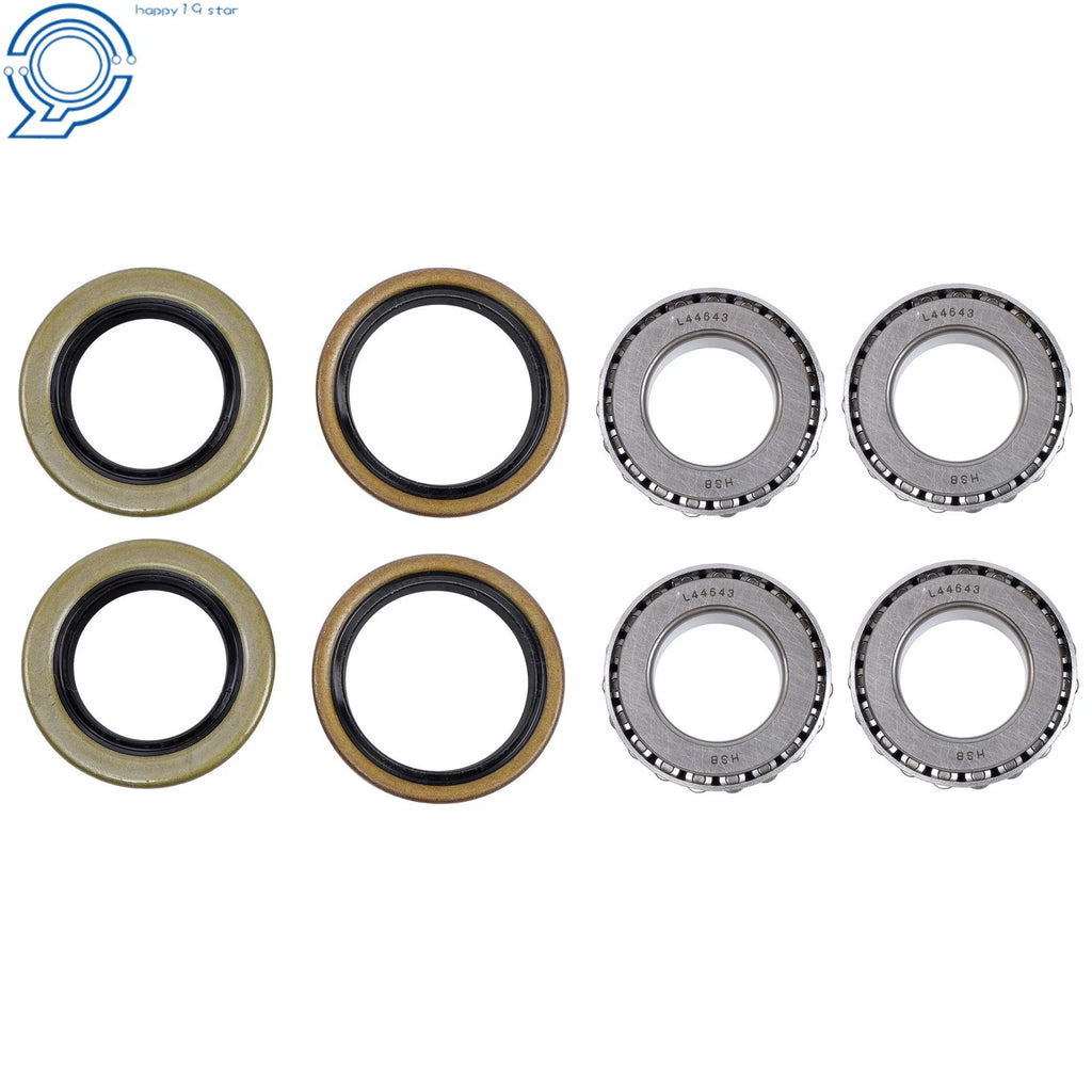Set of 4 Galvanized Trailer Hub Kits for 2000 lbs Trailers