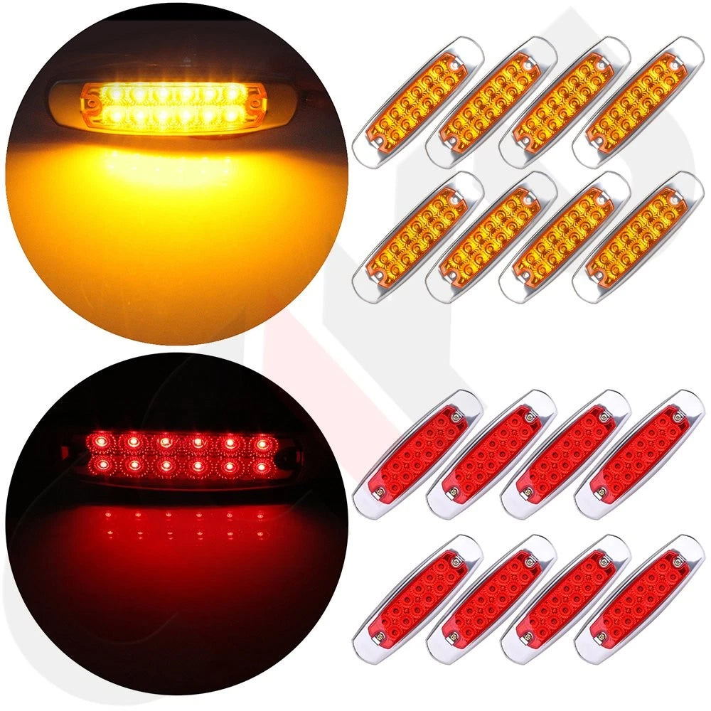 16x LED Side Marker Lamp for Freightliner Truck Trailer (Year Range)