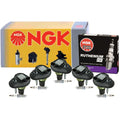 Set of 5 NGK COP Ignition Coils & Ruthenium HX Spark Plugs for Chevy GMC Saab 9-7x (2005–2009)