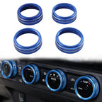 Blue AC Climate Control Knob Trim for Toyota Tacoma (2016-2023)