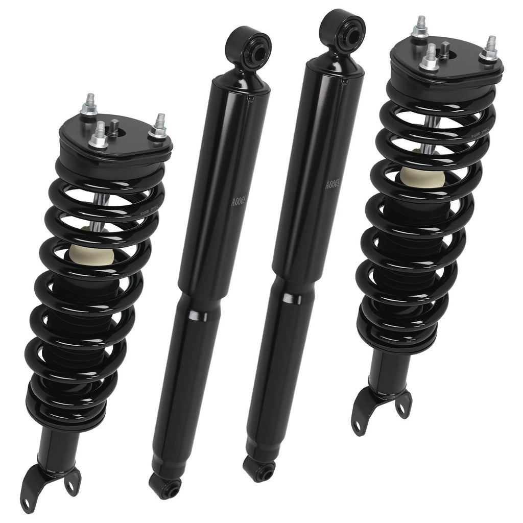 4X Complete Shock Strut Coil Spring for Dodge Ram 1500 4WD (2009–2010)