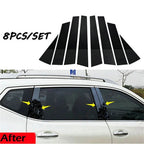 8Pcs Car Window Pillar Trim Covers for Nissan Rogue (2014-2020)