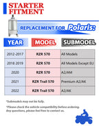Starter with Relay for Polaris RZR Trail 570 (2022)