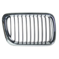 Replacement Black Chrome Passenger Side Grille (See compatibility Chart)
