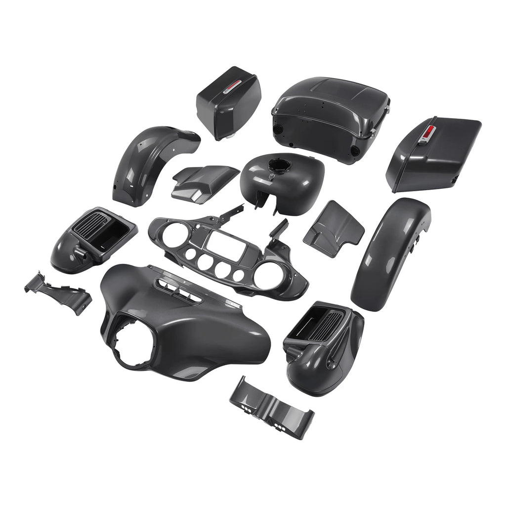 Fairings Bodywork for Harley Touring Electra Glide (2014–2024) Gauntlet Gray Metallic