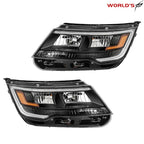 LED DRL Headlights for Ford Explorer Sport (2016–2018) Black Housing