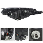 Headlight for Toyota Corolla (2017–2019) Driver Side Black