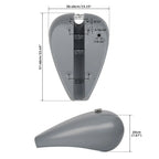 4.7 Gallon 5" Stretch Gas Fuel Tank for Harley Custom Chopper Bobber (Unpainted)