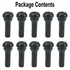 Snap-In Rubber Valve Tool Set 10 Pack for Tubeless Tyres