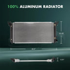 Radiator for GMC Yukon, Chevrolet Silverado 1500, 2500 (2014–2018)