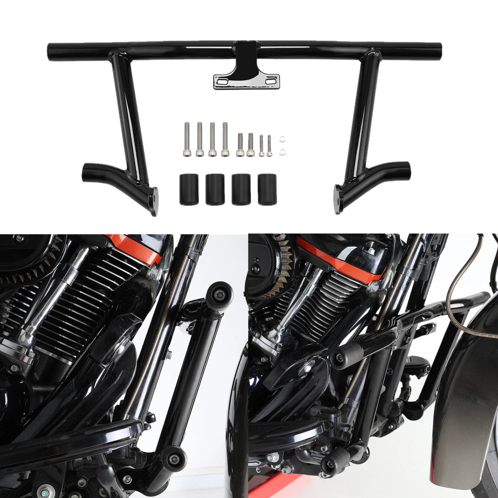 Front Highway Engine Guard Crash Bar for Harley Street Road Glide (2009–Present)