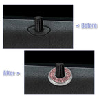 4pcs Pink Bling Car Door Lock Stickers for Mercedes Benz E C Class GLC (2015-2019)