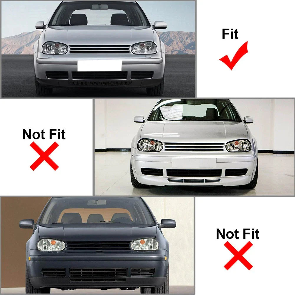 Front Bumper Spoiler Lip Valance Splitter for VW Golf MK4 (1998-2006)