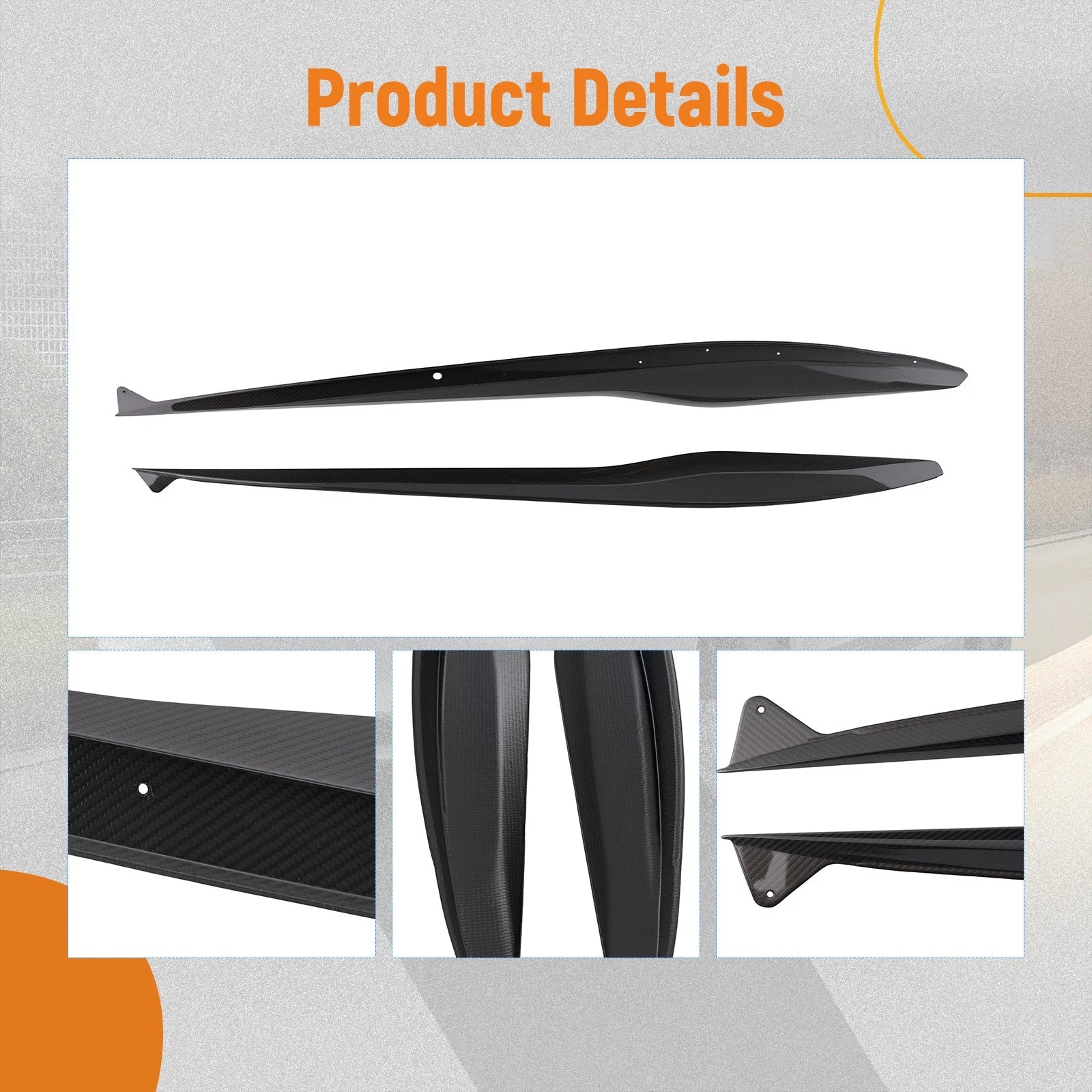 Side Skirt Carbon Extension for Chevrolet Corvette C8 Z06 (2023–2025) Pair