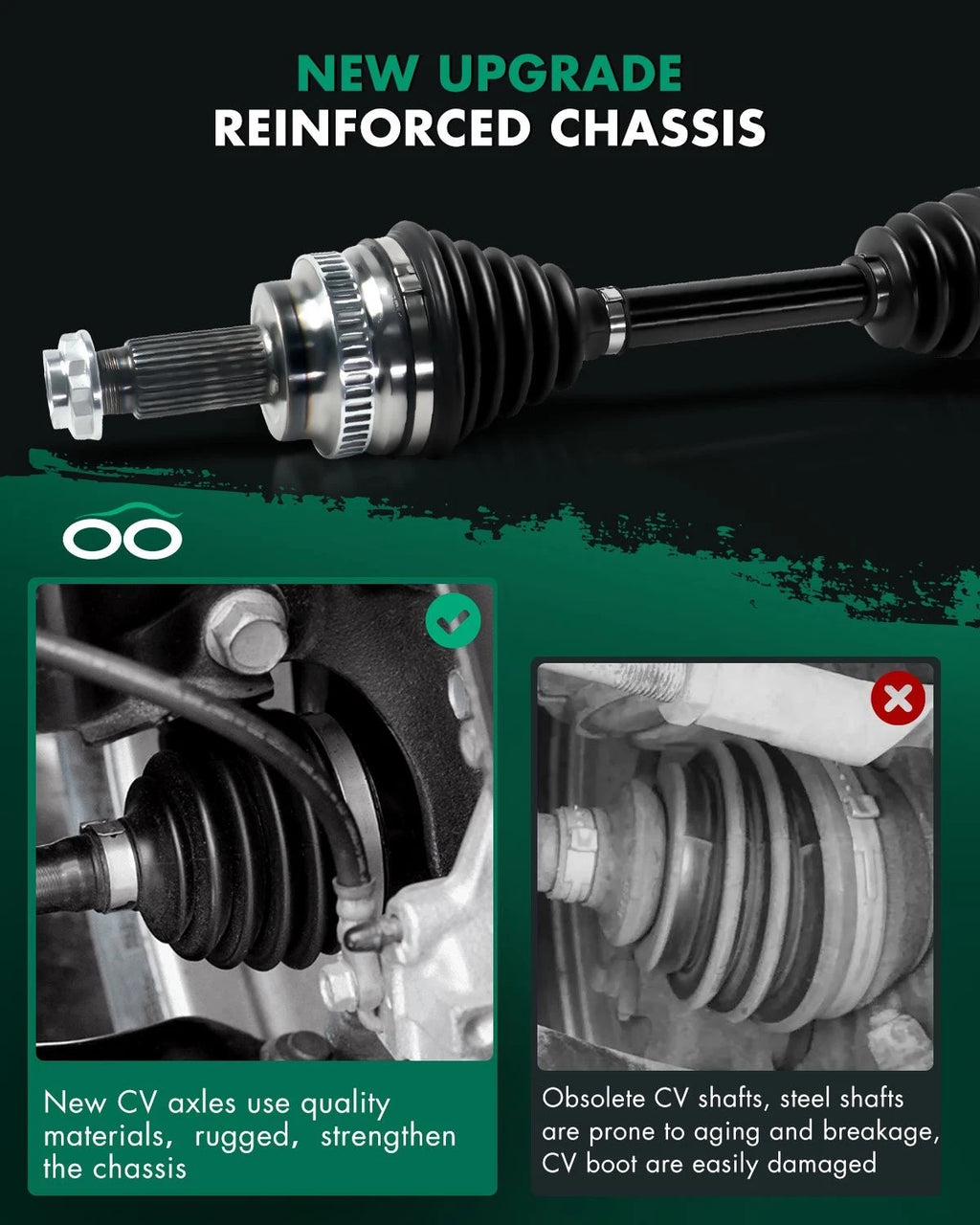 Front Right CV Axle Assembly for BMW 328i xDrive 335i xDrive (2009–2013)