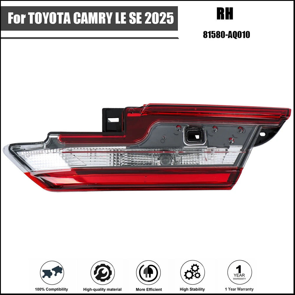 Tail Light Assembly for Toyota Camry (2025) Right Side Halogen Clear
