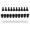 10 Pack Motorcycle Wind Screen Shield Alu M5x16mm Screw Bolt Washers Kit
