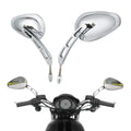 8mm Chrome Rearview Mirrors for Harley Touring Sportster 883 1200 Dyna (2004-2023)