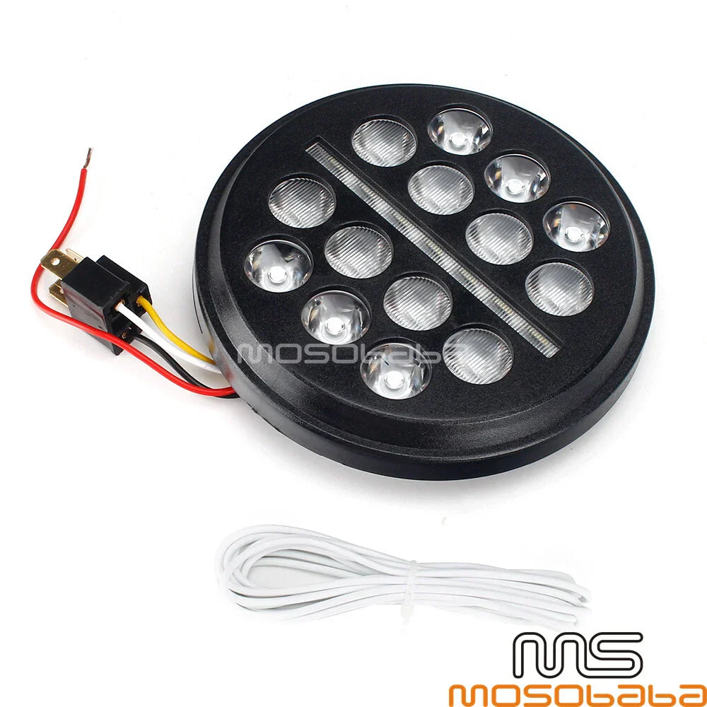 5.75'' LED Projection Headlight for Harley Dyna Softail Sportster (2004-2023)