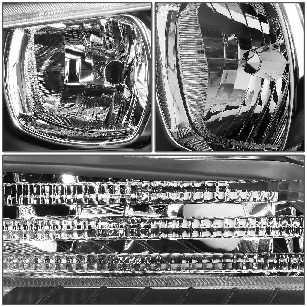 Pair of Headlights for Dodge Charger (2011–2014) - Black Housing, Clear Signal