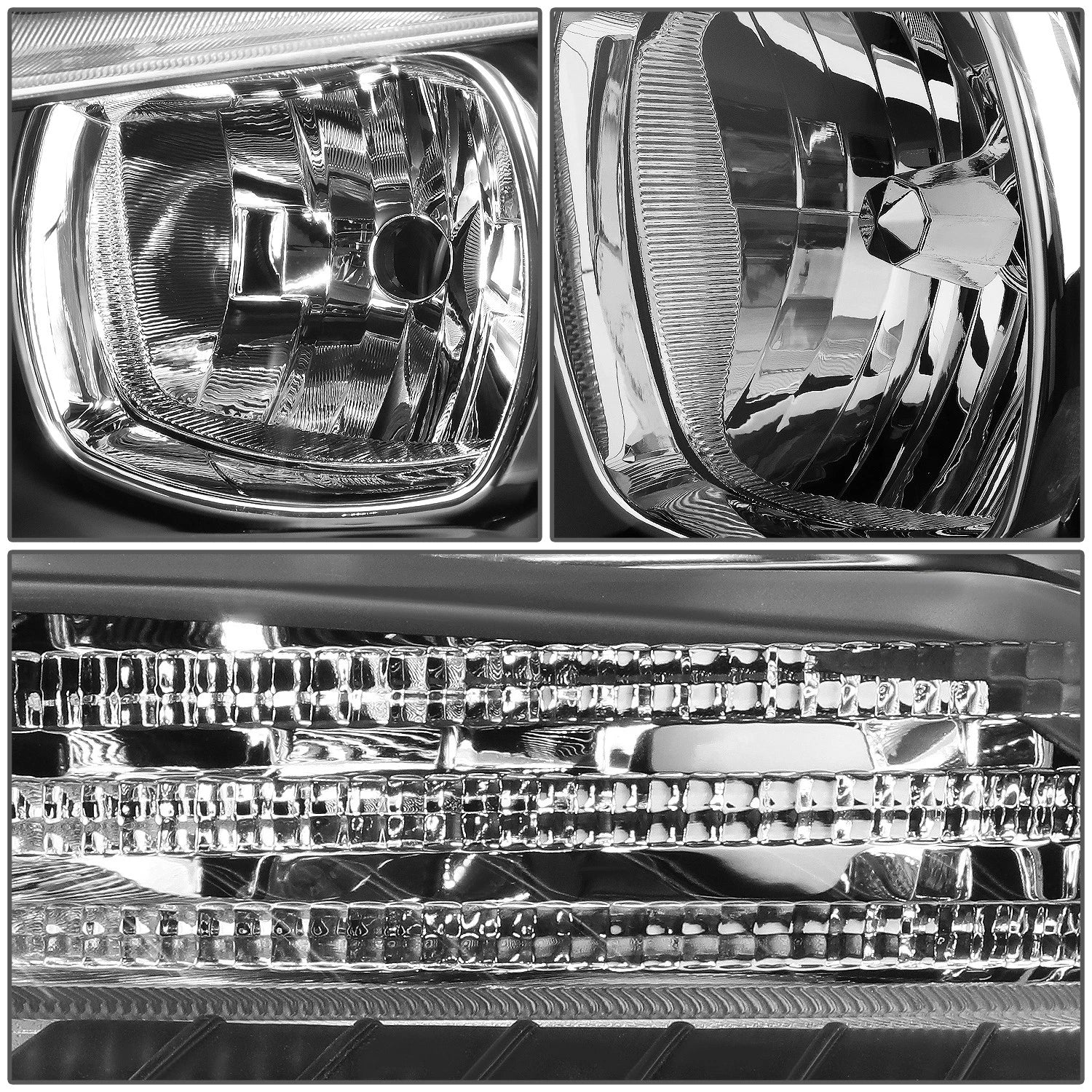 Pair of Headlights for Dodge Charger (2011–2014) - Black Housing, Clear Signal