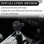 5 Speed Manual Gear Shift Knob for Chevrolet Cruze (2008–2012) Black Plastic