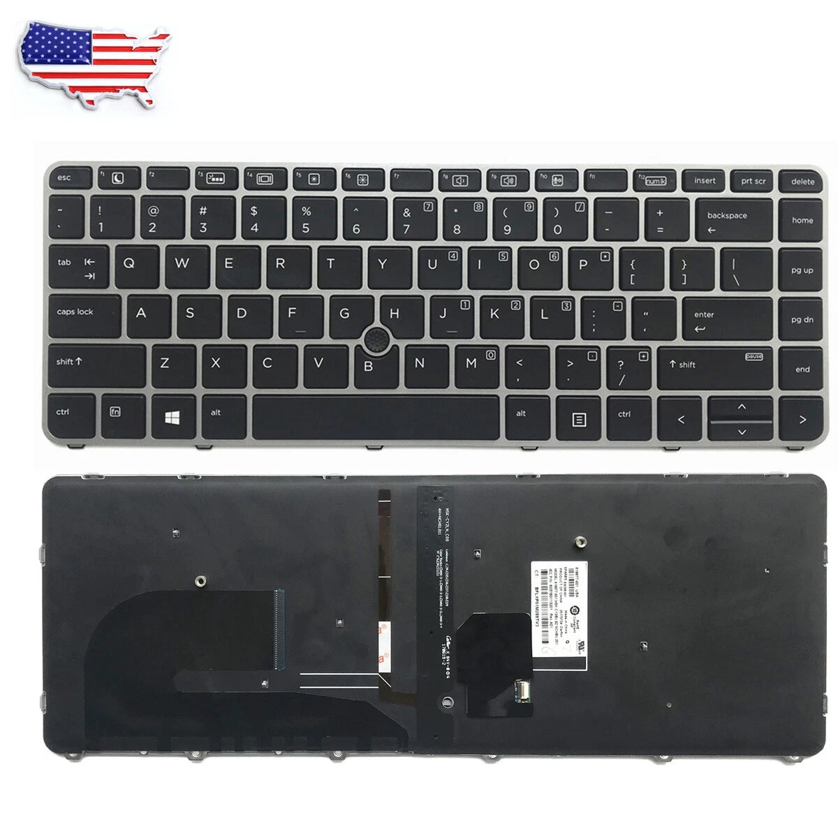 Backlit Keyboard for HP EliteBook 740 G3 G4 745 G3 G4 848 840 G3 G4