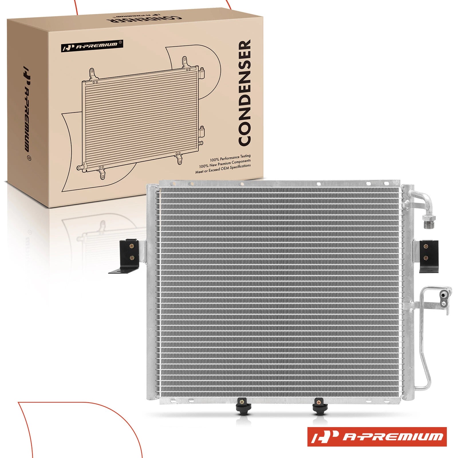A/C Condenser with Bracket for Kia Sportage (1996–2002)