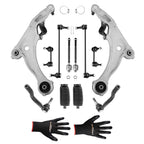 Set of 12 Front Suspension Control Arms with Sway Bar Links for Nissan Maxima (2009–2014)