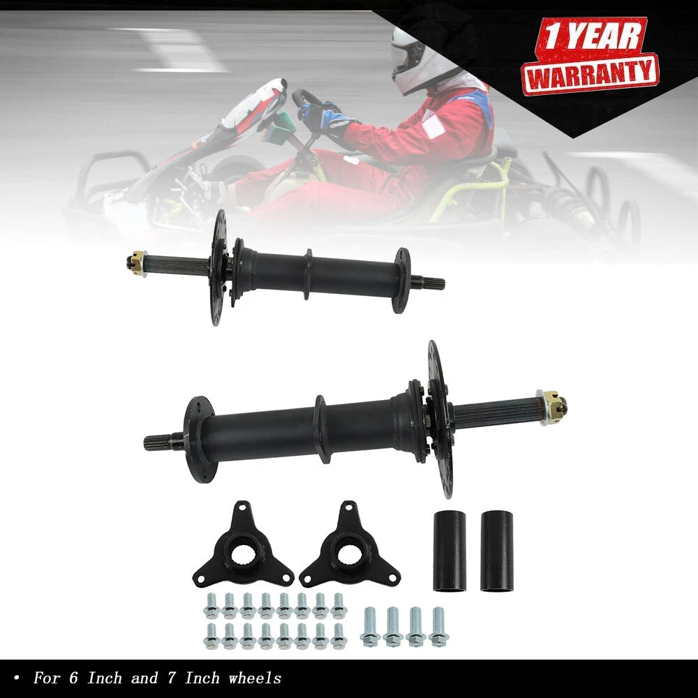 Rear Axle Kit for 6-7 Inch Wheels (40 Inch, 3 Stud Hub)