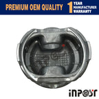 Set of Piston STD for Kubota Z602 D902 (Oil Ring 3mm)