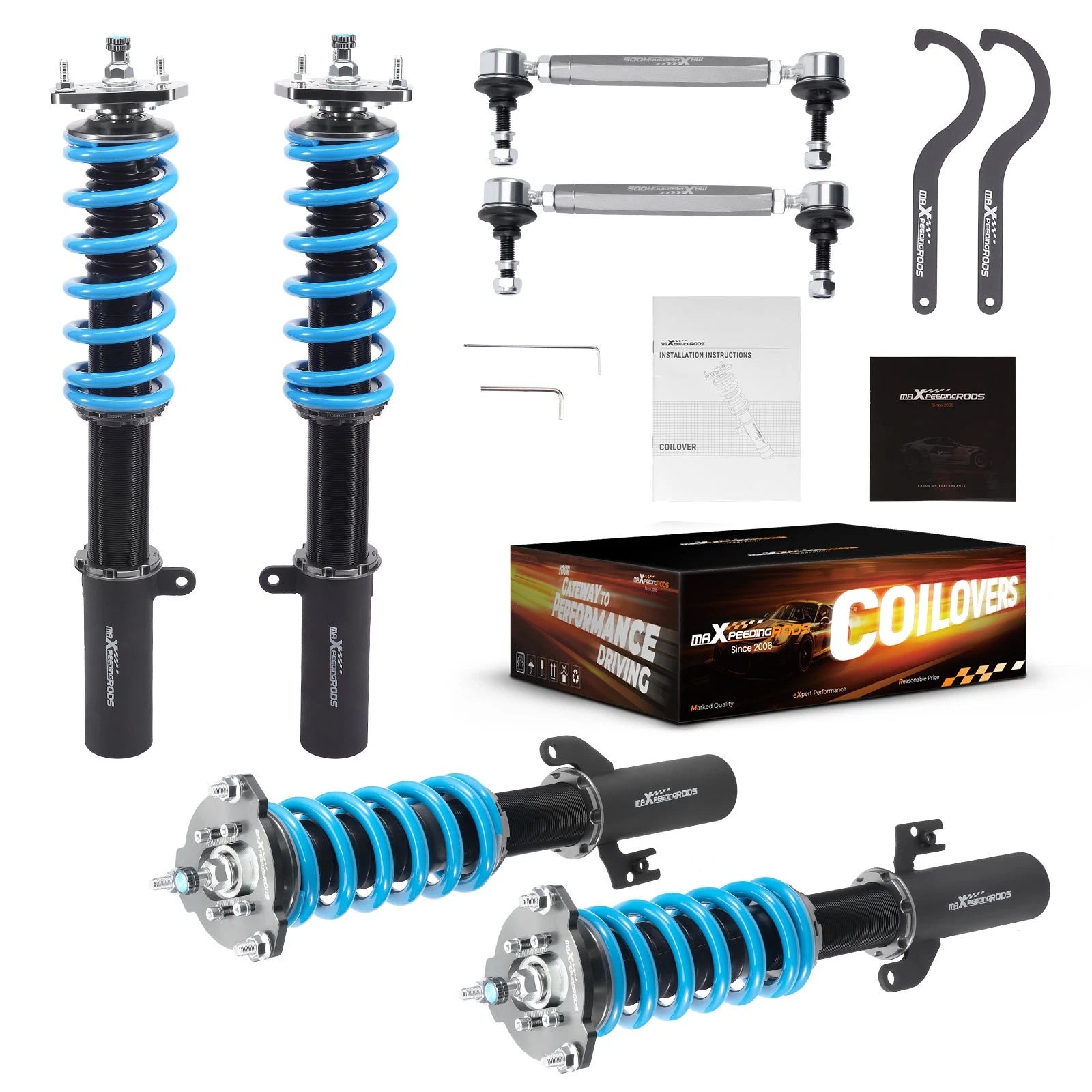 Coilovers Shocks + Springs Kit for Toyota Venza FWD (2009–2015)