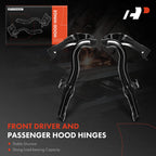 2X Front Hood Hinge for Chevrolet Impala (2014-2020)
