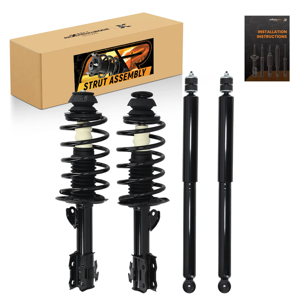 Front Complete Strut Assemblies & Rear Shocks Kit for Toyota Prius C (2012–2015)