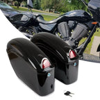 Saddlebag Set for Harley Cruiser (Universal) with Lights