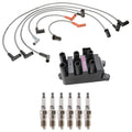 Ignition Coil & Denso 6 U-Groove Spark Plugs Wire Set for Freestar (2004–2007)