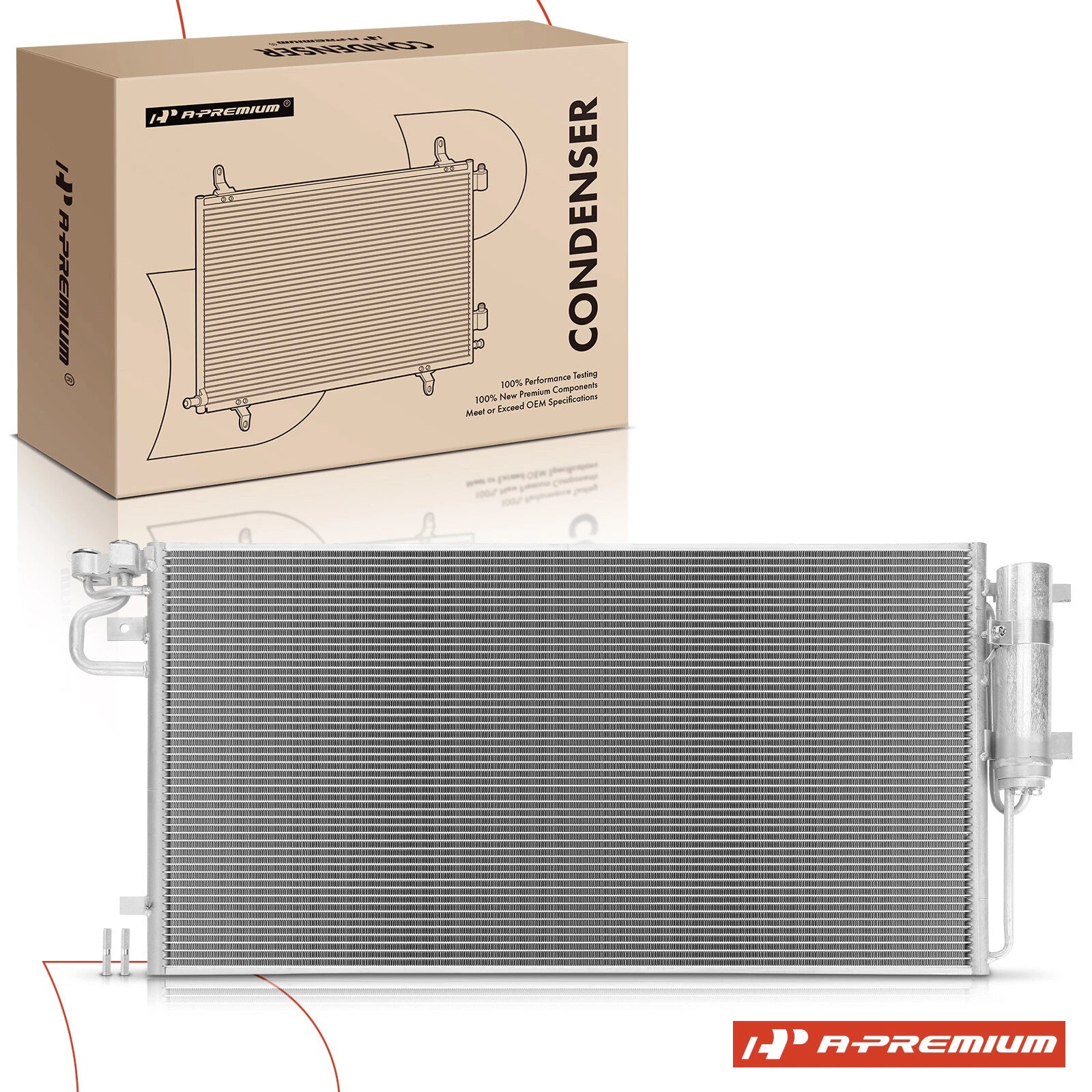 A/C Condenser with Bracket & Receiver Drier for Ford Escape (2017–2019)