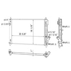 Replacement Plastic Aluminum Radiator for Toyota Hilux (2005–2015)