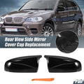 Rearview Mirror Cover for BMW X5 X6 E70 E71 (2008–2013) Gloss Black